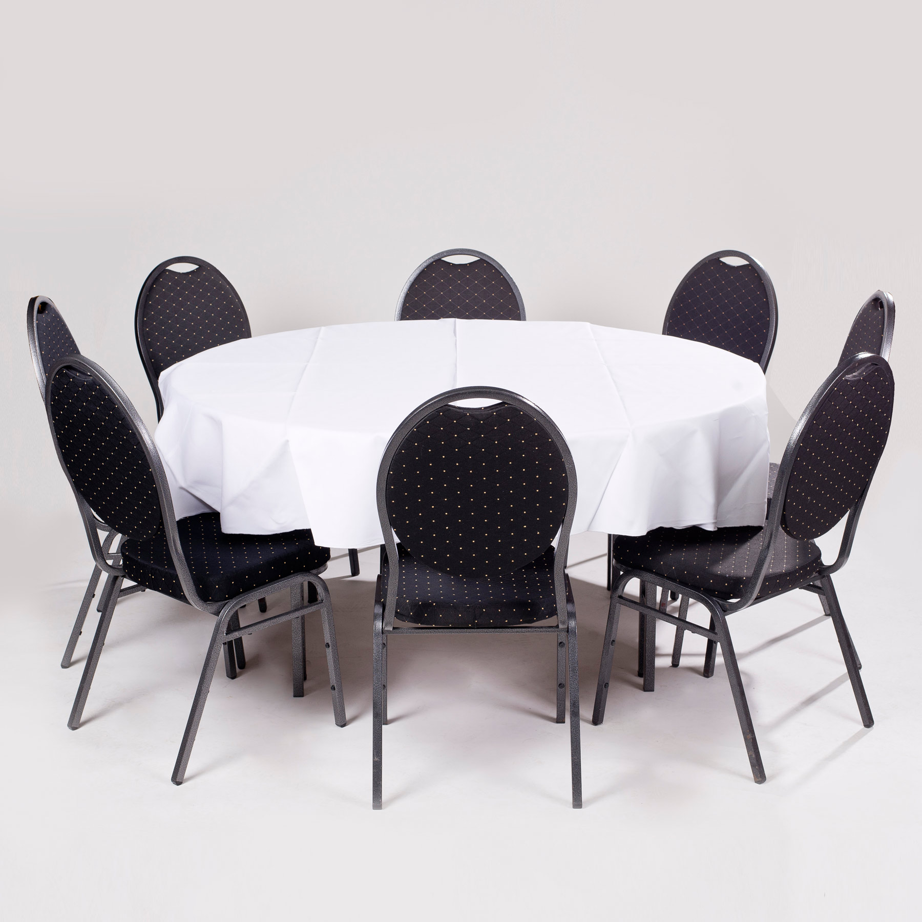 Set für 8 Personen | 8x Stuhl, 1x Tisch rund d~150cm ...