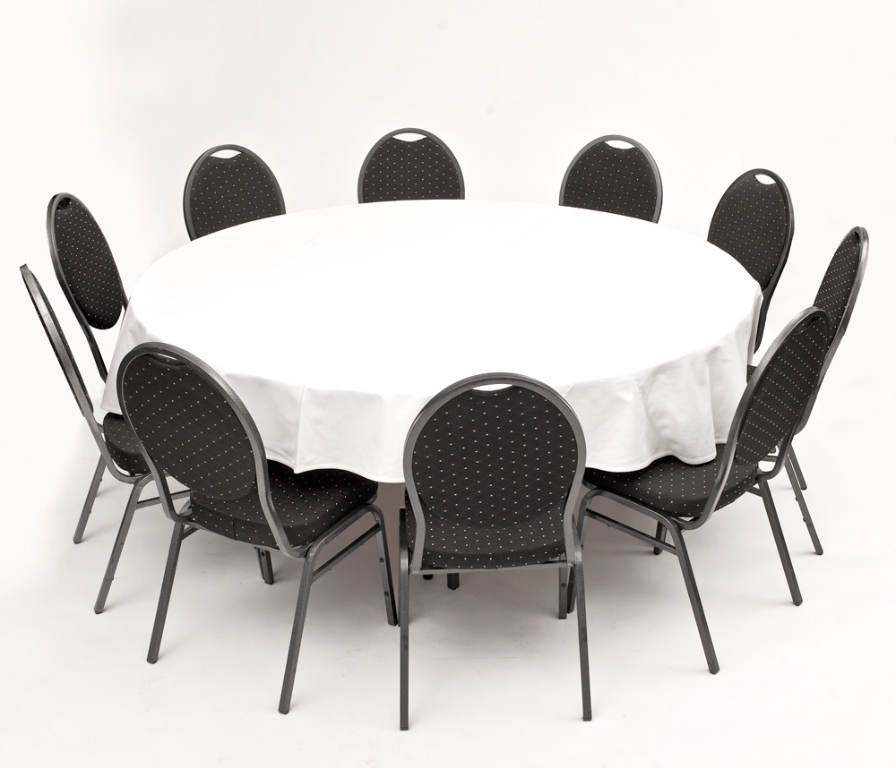 Set für 10 Personen | 10x Stuhl, 1x Tisch rund d~180cm ...